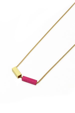 POTIPOTI Accessories - Rainbow Kette - pink/gold - 52cm 2