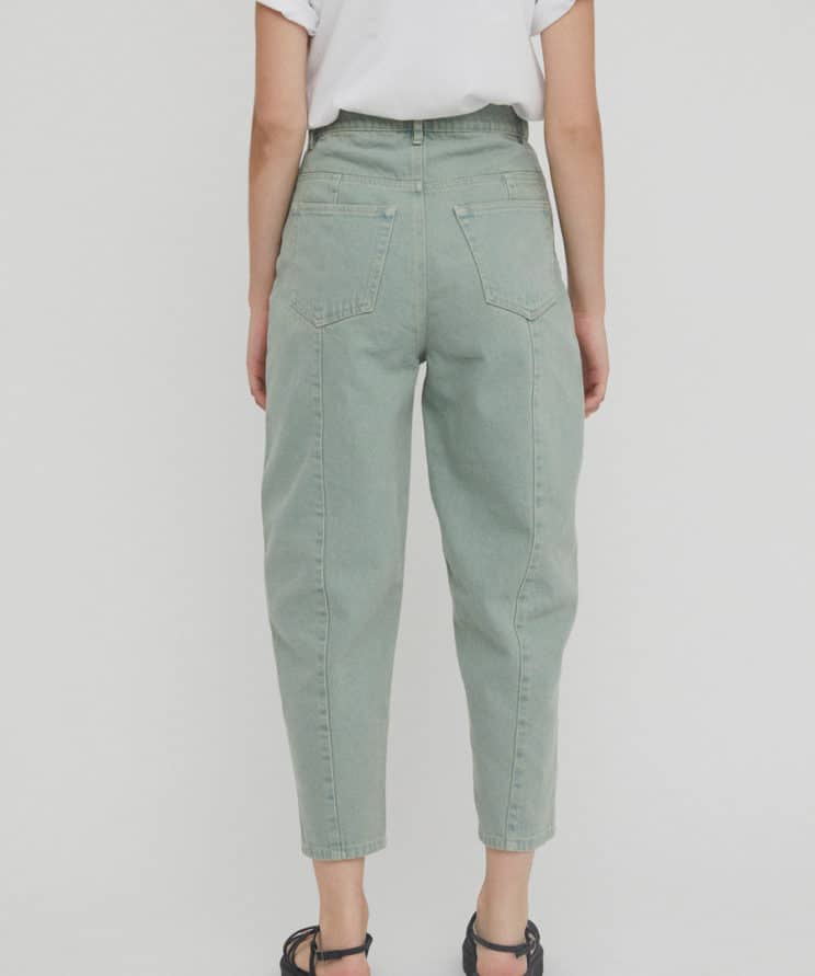 RITA ROW - Brita Slouchy Jeans Hight Waist Vintage Green 3