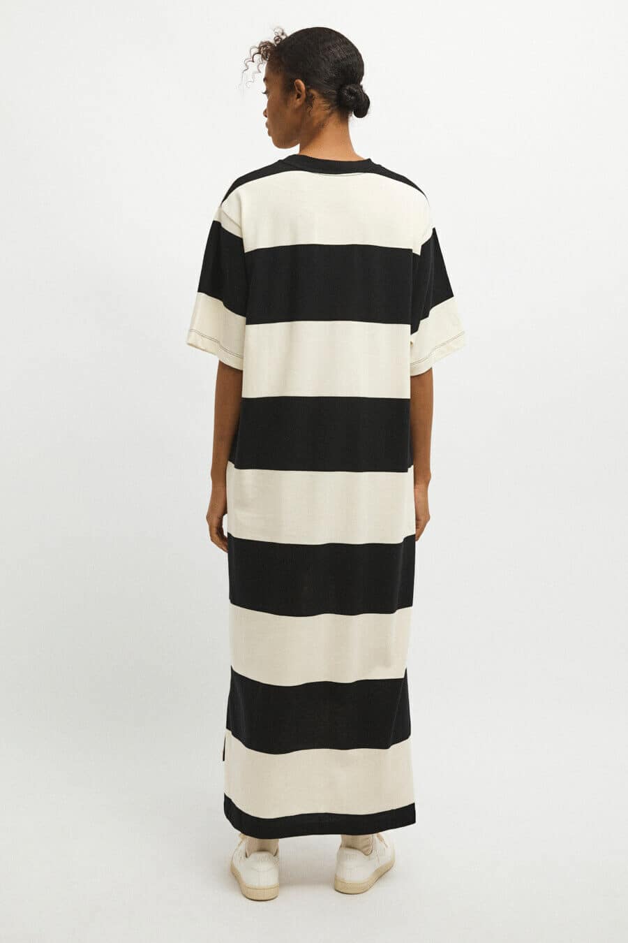 RITA ROW - Olimpia Dress - Black White Stripes 3