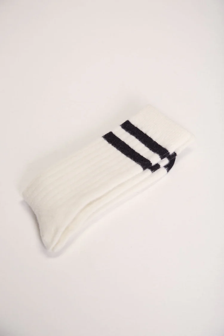 Suite13Lab - VINTAGE WOOL SOCKS - White