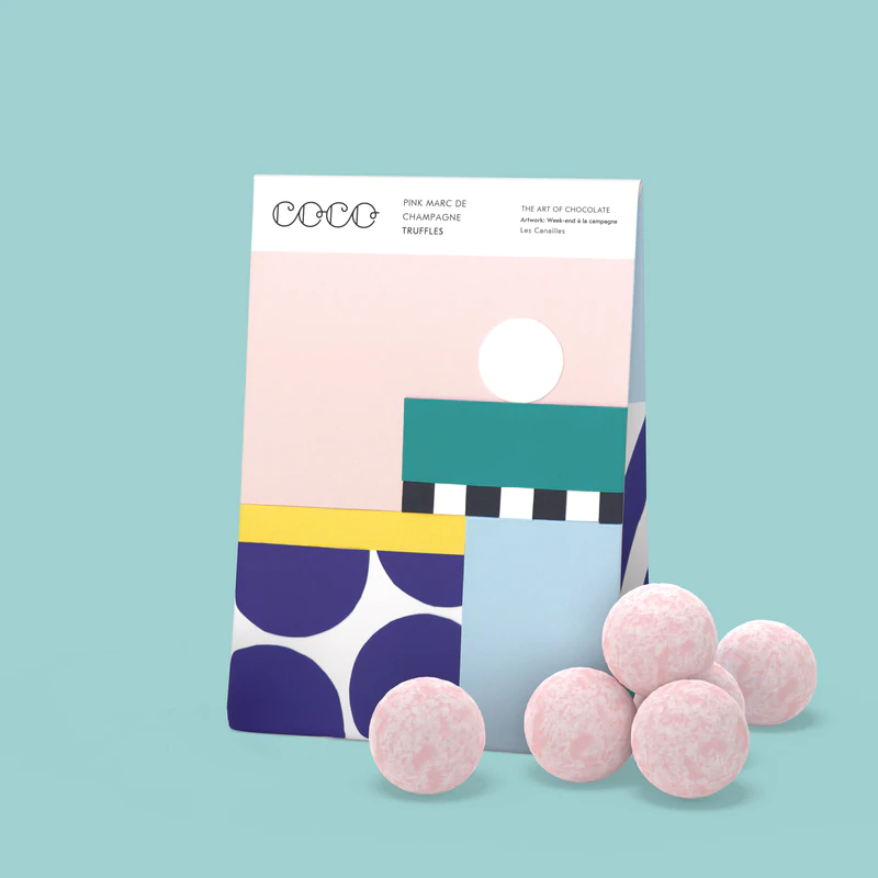 COCO Chocolatier - Pink Marc de Champagne Truffles