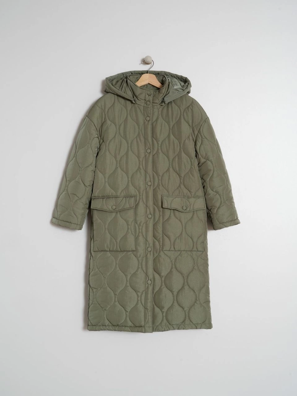 indi &amp; cold - QUILTED PUFFER COAT - Khaki 5