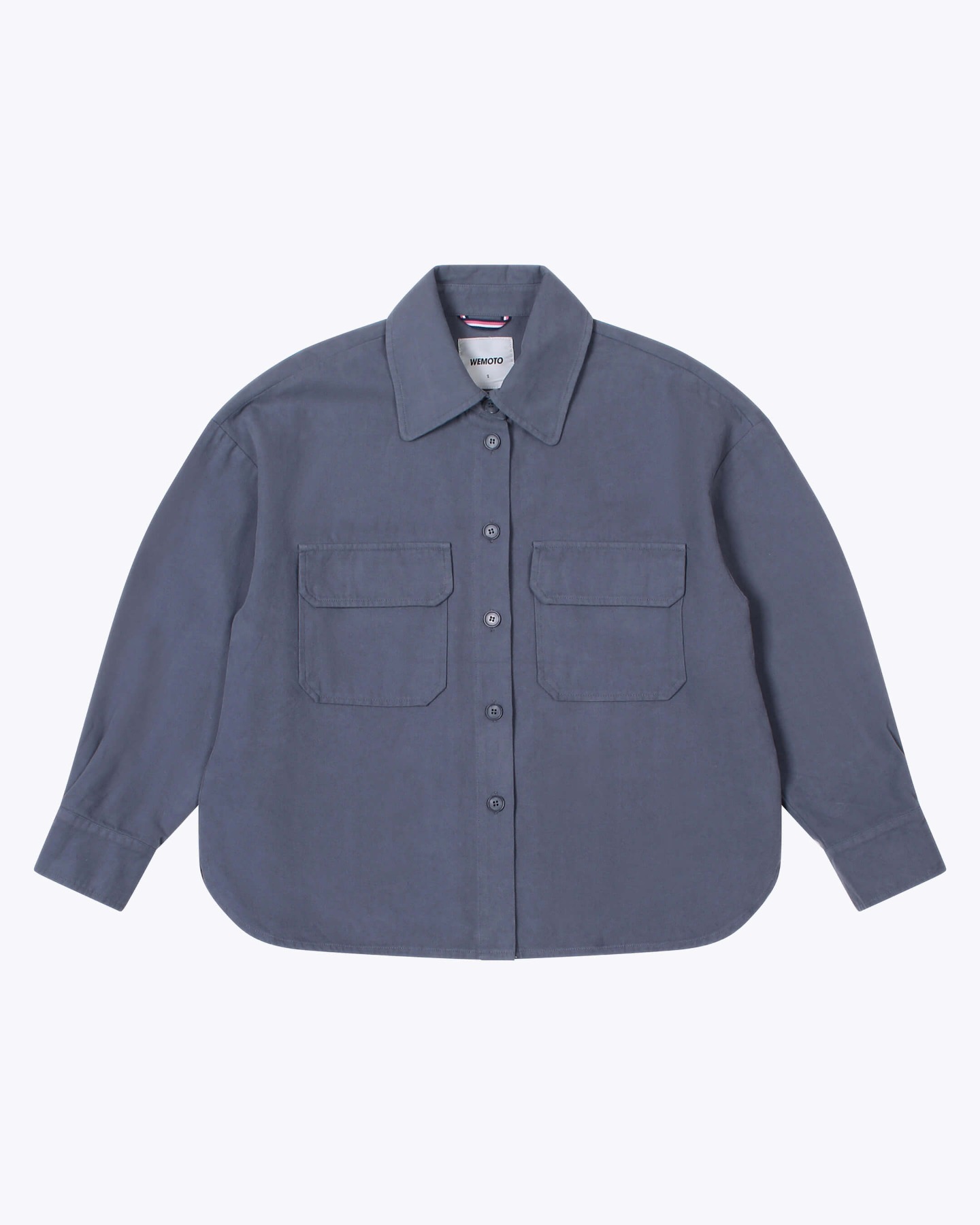 WEMOTO - Stella Flannel - Oversized Worker Shirt - blue stone 6
