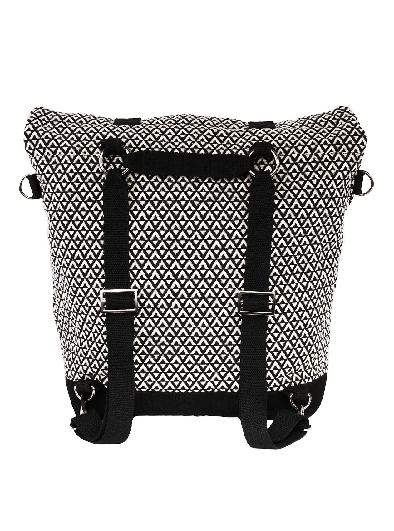 mara mea - diaper bag road trip - black/off white pattern 3