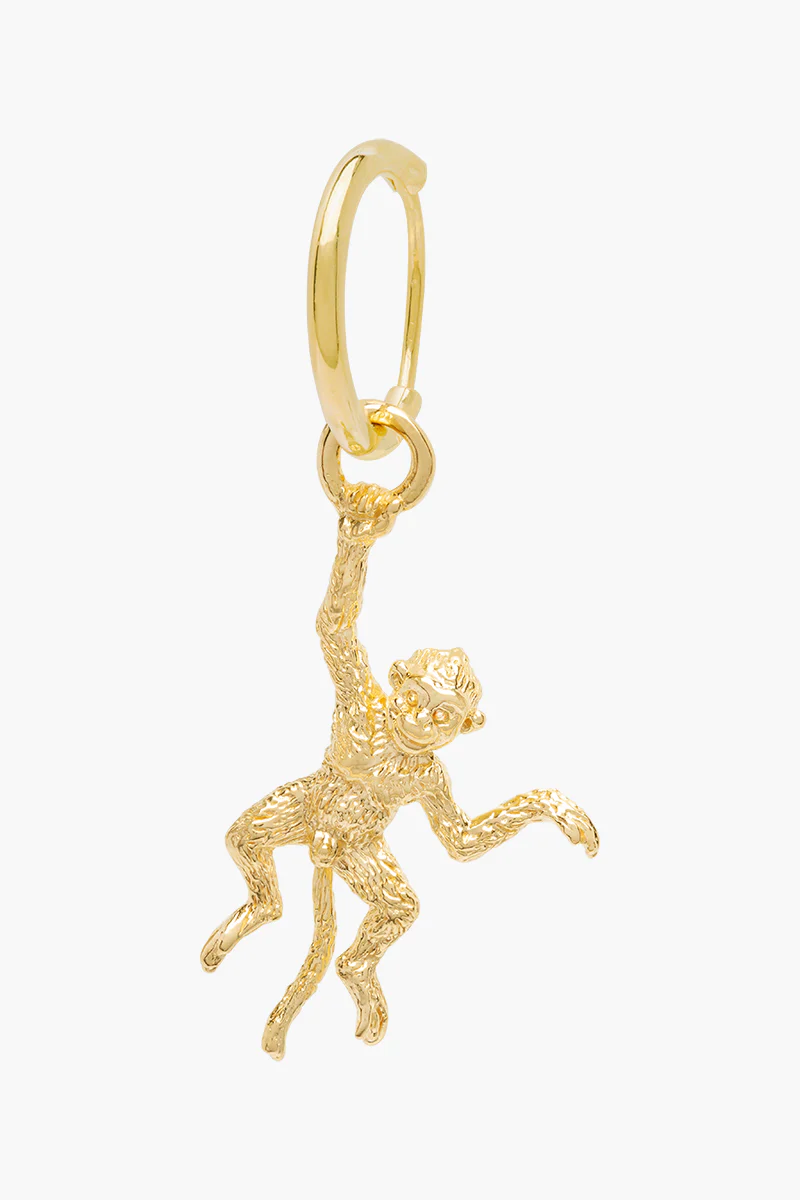 wildthings collectables - Not my monkey hoop gold plated single piece