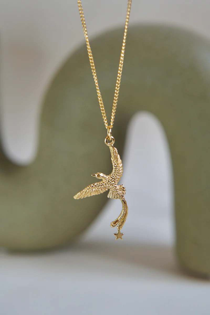 wildthings collectables - Bali bird necklace gold plated 5