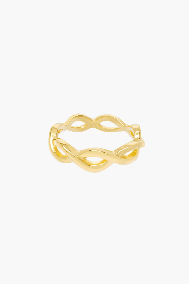 wildthings collectables - Waves ring gold plated