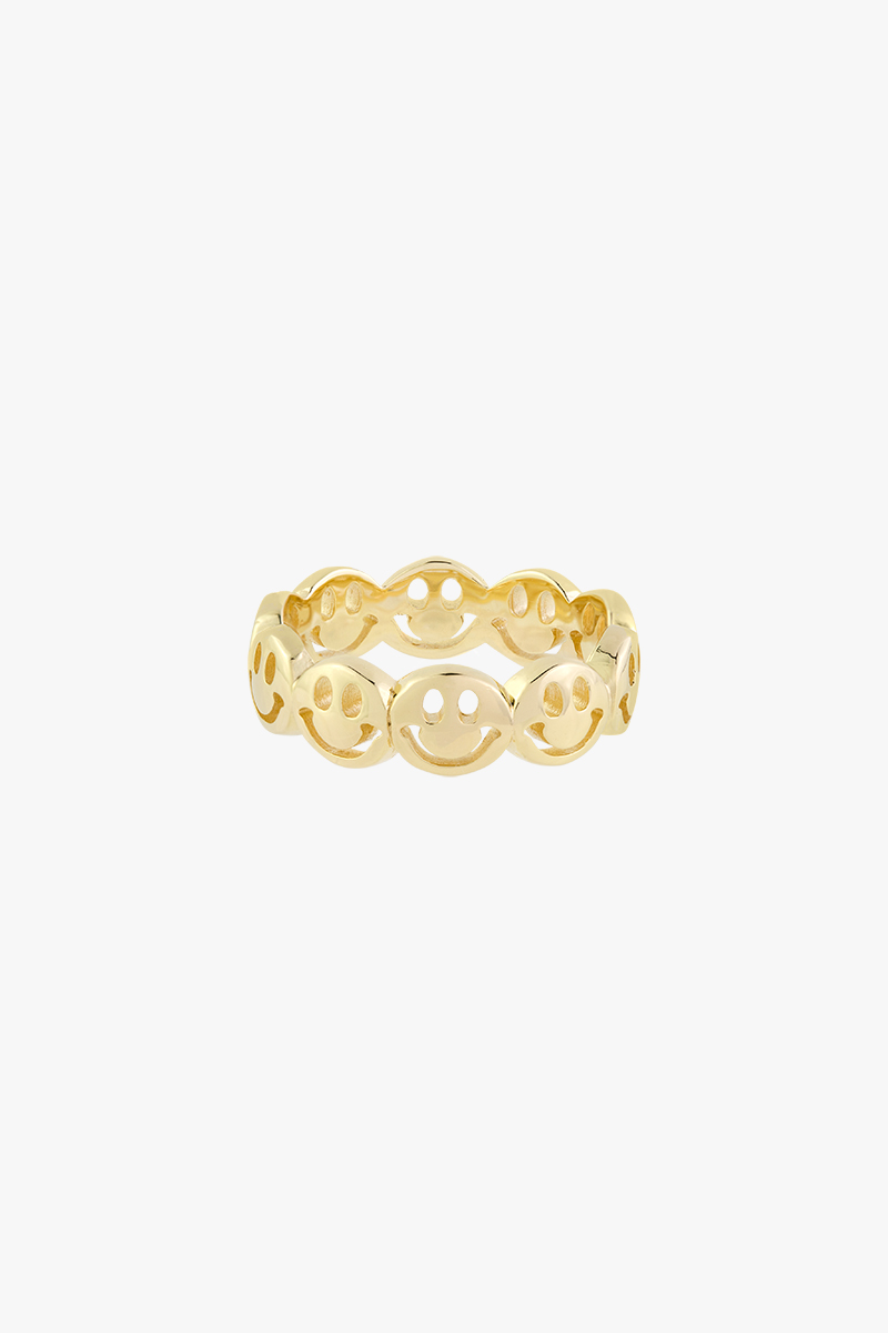 wildthings collectables - Smiley ring gold plated 2