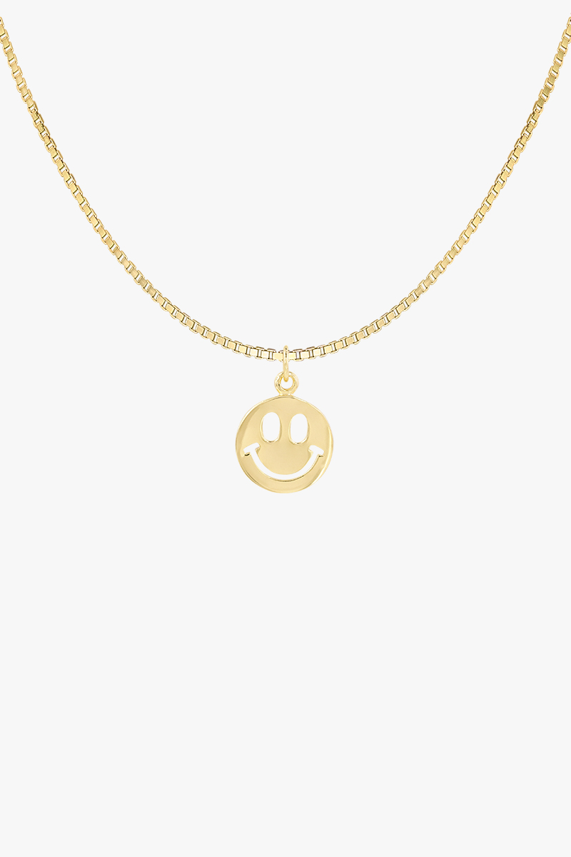 wildthings collectables - Smiley necklace gold plated 2