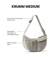 pinqponq Backpack KRUMM MEDIUM - CRINKLE TAUPE 3