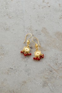 by-bar - royal earring - red
