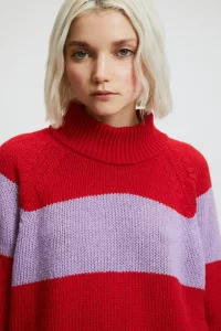 RITA ROW - Waite Sweater - Red/Lilac 2