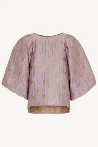 by-bar amsterdam - zasu jacquard blouse - dusty lilac 6