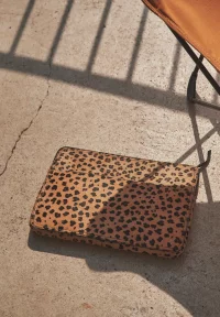 by-bar amsterdam - leopard laptop bag