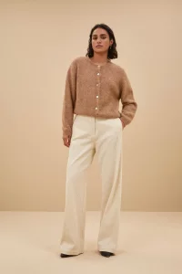 by-bar amsterdam - cleo natural cardigan | camel 2