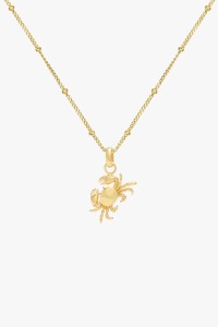 wildthings collectables - Crab necklace gold plated