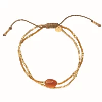 a Beautiful Story - Feeling Karneol Goldfarbige Armband