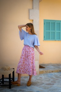 MIO ANIMO SWING BLOUSE Musselin Ice Lilac 3