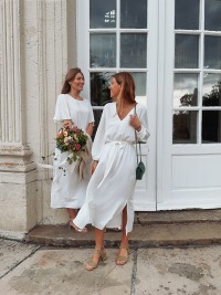 MIO ANIMO P U R E AEYA DRESS Crepe White 4