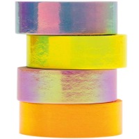 RICO Design - Paper Poetry Tape Set irisierend pastell 15mm 5m 4 Stück