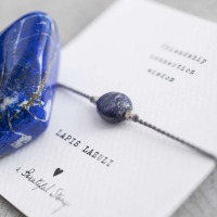a Beautiful Story - Armband - Edelsteinkarte Lapislazuli Silber 3