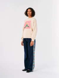 Bobo Choses - Abstract Cat Smile print sweatshirt 5