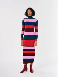 Bobo Choses - Multicolor striped knitted dress 2