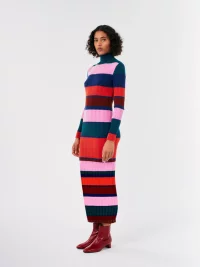 Bobo Choses - Multicolor striped knitted dress 3