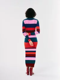 Bobo Choses - Multicolor striped knitted dress 4