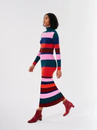 Bobo Choses - Multicolor striped knitted dress