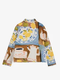 Bobo Choses - Abstract Team Time printed quilted jacket 6