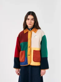 Bobo Choses - Color Block sheepskin jacket 2