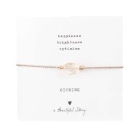 a Beautiful Story - Armband - Edelsteinkarte Citrin Gold