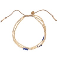 a Beautiful Story - Shiny Lapislazuli Goldfarbig Armband