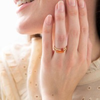 a Beautiful Story - Ring - Sparkle Karneol Gold 2