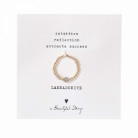 a Beautiful Story - Ring - Sparkle Labradorit Gold