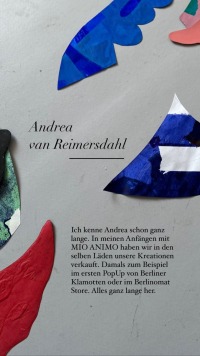 MIO ANIMO x Andrea van Reimersdahl - BASIC CUT DRESS shiny rouge Druck 2 8
