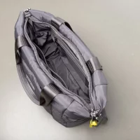 VIVI MARI - padded tote bag medium + strap basic woven slim - taupe 4