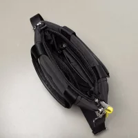 VIVI MARI - padded tote bag small + strap basic woven slim - black 8