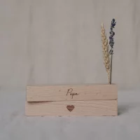 Eulenschnitt - Karten- und Trockenblumenständer 12cm Papa