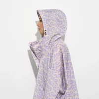 VIVI MARI - Raincoat leo splashes lavender/grey 3