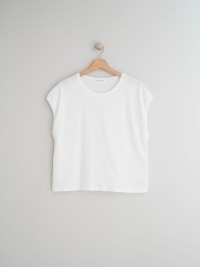 indi&amp;cold - CAP SLEEVE SHIRT IN ORGANIC COTTON - White 4