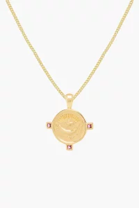 wildthings collectables - Moon coin necklace gold plated