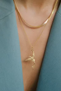 wildthings collectables - Bali bird necklace gold plated 2