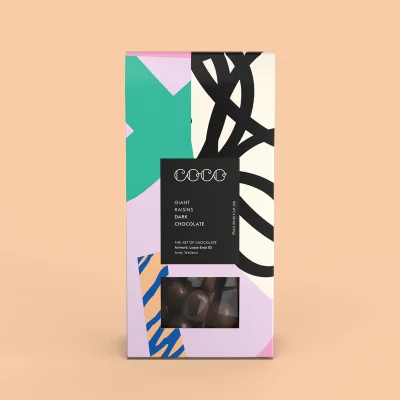 COCO Chocolatier - Dark Chocolate Giant Raisins - aus nachhaltig angebautem Kakao aus Kolumbien