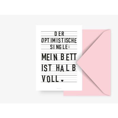 typealive - Postkarte - Single - Offsetdruck auf Naturpapier