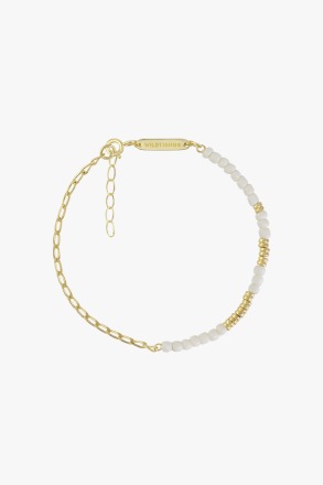 wildthings collectables - Think twice chain bracelet white gold plated - produced locally and sustainably
