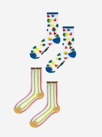 Bobo Choses - Transparent Short Socks Pack - Made in Spain