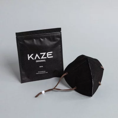 KAZE - FFP2 Maske - Black onyx - 3-dimensional respirator mask