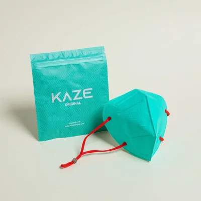 KAZE - FFP2 Maske - Sweet Pea/Red - 3-dimensional respirator mask